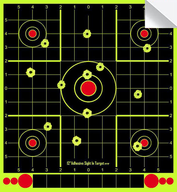 12 x 12 Inch Splatter Reactive Shooting Target Sheets