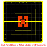 5 Inch Splatter Targets for Shooting Adhesive Target Sheets (20 Packs /80 Targets)
