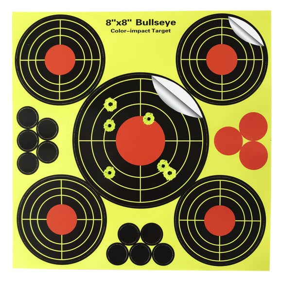8 Inch Splatter Shooting Targets Stickers