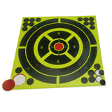 8 Inch Multicolor Splatter Shooting Targets Adhesive Paper Targets (30 Packs)