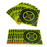 8 Inch Multicolor Splatter Shooting Targets Adhesive Paper Targets (30 Packs)