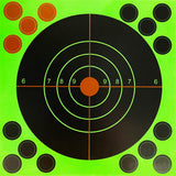 5.5 Inch Splatter Shooting Targets Reactive Paper Target Stickers (25Packs)