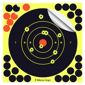 8 x 12 Inch Shooting Targets Stick & Splatter Mini Silhouette Self
